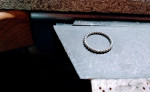 585/- Weißgold Perlring